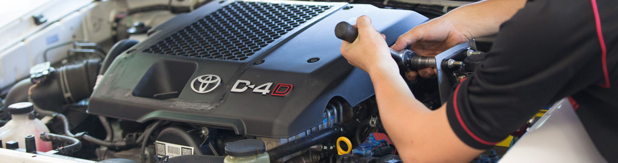 Engine work at City Garage